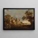 Landskab med rejsen til Emmaus - Charles Cornelisz de Hooch — indrammet kunstværk på væggen