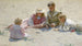 Børn ved havet - Charles Courtney Curran — visning af kunstværket