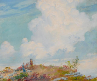 Charles Courtney Curran - Pink Cloud Over Mountain.webp