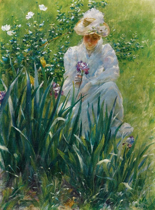 Le lit d'iris - Charles Courtney Curran — visning af kunstværket