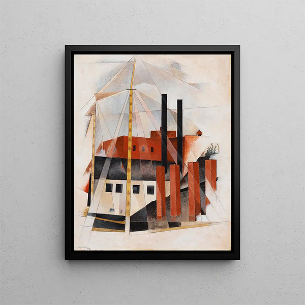 flyttefirmaernes ferie - Charles Demuth — indrammet kunstværk på væggen