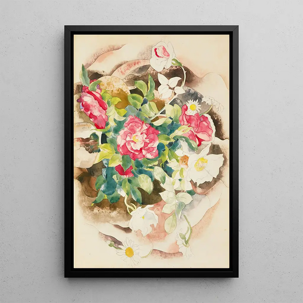 Reproduktion af maleriet Roses - Charles Demuth