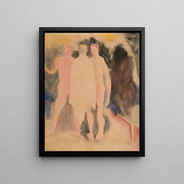 Badeværelsesmaleri - Charles Demuth — indrammet kunstværk på væggen