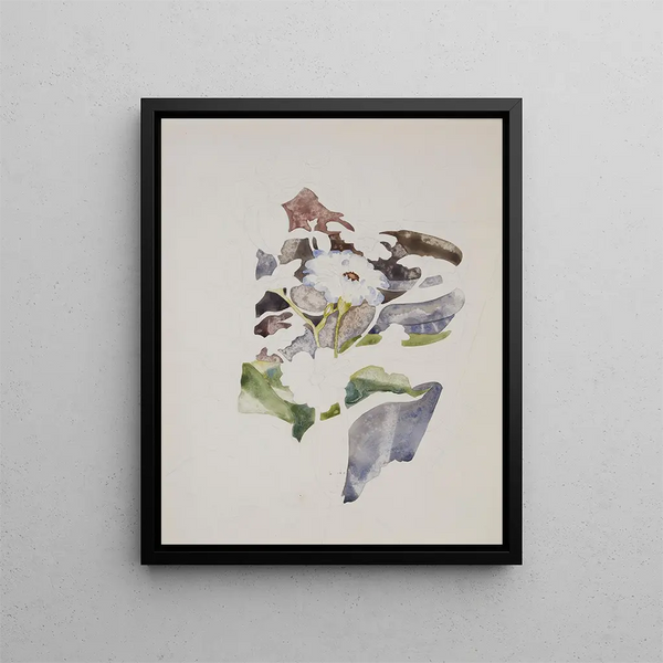 Zinnias - Charles Demuth — indrammet kunstværk på væggen