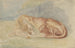 Lion endormi - Charles Edmond Saint-Marcel-Cabin — visning af kunstværket