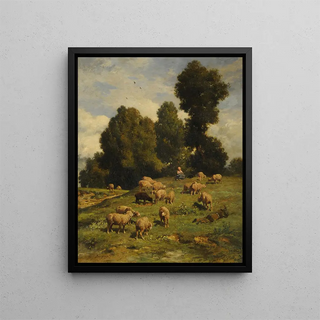 Charles Emile Jacque - Moutons au pturage.webp