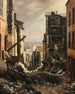 La Rue Royale à Saint - Cloud efter branden - Charles Euphrasie Kuwasseg — visning af kunstværket