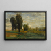Auvers, les Plumets - Charles François Daubigny — indrammet kunstværk på væggen