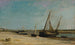 Både på kysten ved Étaples - Charles François Daubigny — visning af kunstværket
