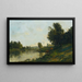 Bord de l'Oise - Charles François Daubigny — indrammet kunstværk på væggen