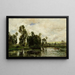 Le Bord de l'étang - Charles François Daubigny — indrammet kunstværk på væggen
