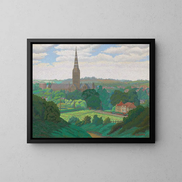 Salisbury - Charles Ginner — indrammet kunstværk på væggen