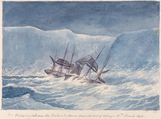 Collision mellem Erebus og Terror i isbjerge, 13. marts 1842 - Charles Hamilton Smith — visning af kunstværket