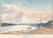 Mont Rainier set fra den sydlige del af Admiralty-inlet - Charles Hamilton Smith — visning af kunstværket