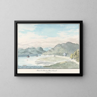 Observatoire de Salmon Cove, Inlet, Nouvelle-Cornouailles - Charles Hamilton Smith — indrammet kunstværk på væggen