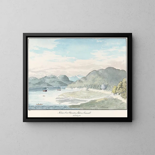 Observatoire de Salmon Cove, Inlet, Nouvelle-Cornouailles - Charles Hamilton Smith — indrammet kunstværk på væggen