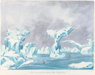 Scène parmi les glaces dans la mer polaire - Charles Hamilton Smith — visning af kunstværket