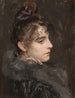 Portrait af en dame - Charles Hermans — visning af kunstværket