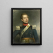 Christian Edouard Fraser 1812-79 underløjtnant af 5. dragonregiment - Charles Howard Hodges — indrammet kunstværk på væggen