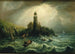 Vue sur la mer du phare de Cape Poge - Charles Hubbard — visning af kunstværket