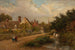 Landsbyscene - Charles James Lewis — visning af kunstværket