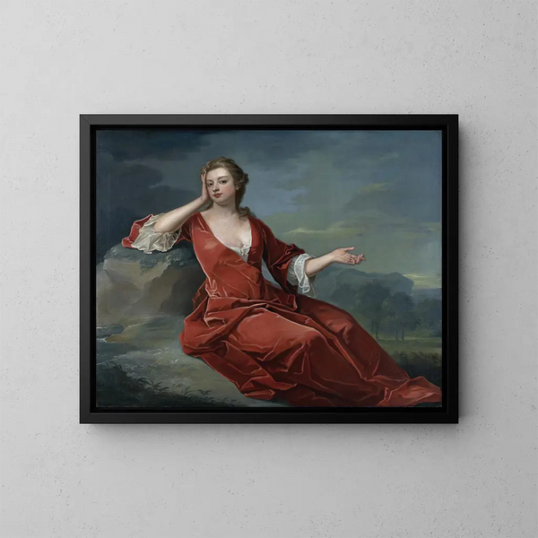 Duchesse de Marlborough Sarah - Charles Jervas — indrammet kunstværk på væggen