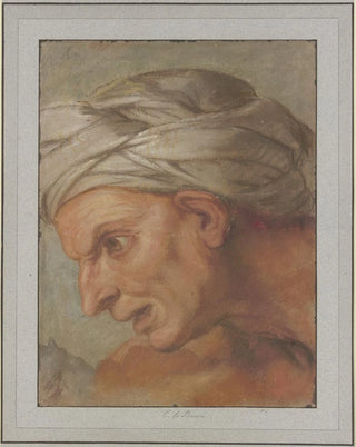 Charles Le Brun - Kopf im Profil nach links aus den Kniginnen zu Fen Alexanders des Groen.webp