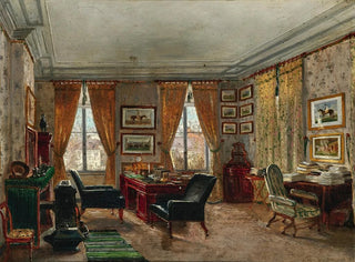 Charles Ligny - The Interior of a Horse Lovers Home.webp