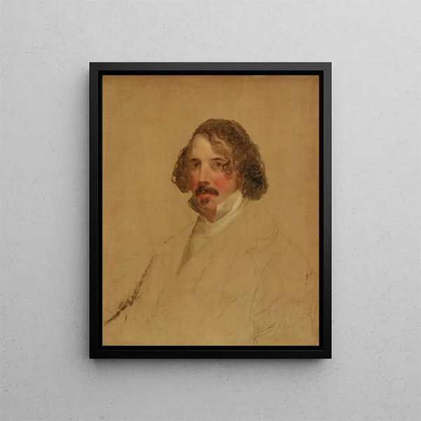 Charles Loring Elliott - Unfinished Portrait of Henry J Brent.webp