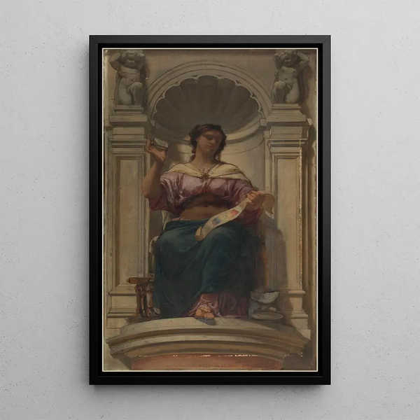 Reproduktion af maleriet L'observation eller trykkeri - Charles Louis Müller