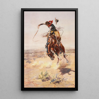 Charles Marion Russell - A bad hoss.webp