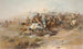 Le combat de Custer - Charles Marion Russell — visning af kunstværket