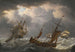 Skibe i en storm - Charles Martin Powell — visning af kunstværket