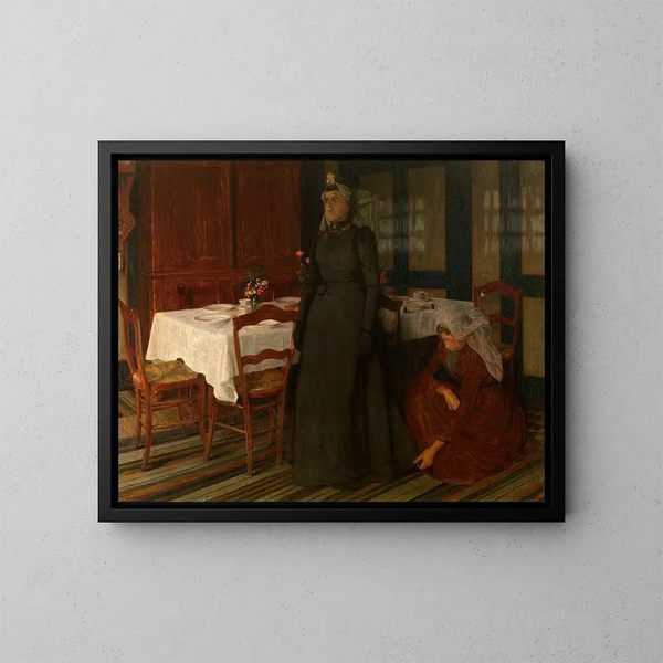 La robe de mariée - Charles Mertens — indrammet kunstværk på væggen