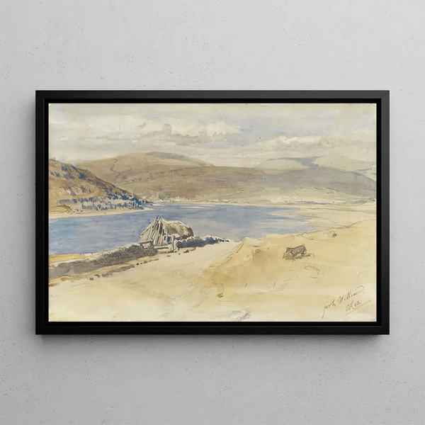 Charles Rochussen - Gezicht op het Loch Linnhe bij Fort William Schotland.webp
