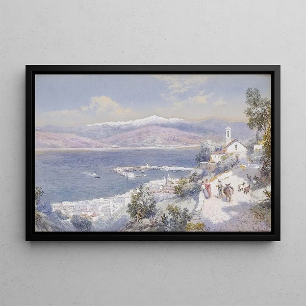 Charles Rowbotham - The Harbour of Messina with the Shore of Calabria in the Distance.webp