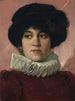 Portrait af en kvinde - Charles Sprague Pearce — visning af kunstværket