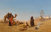 La halte de la caravane - Charles Théodore Frère — visning af kunstværket