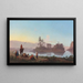 Vue de l'île de Philae Nubie - Charles Théodore Frère — indrammet kunstværk på væggen