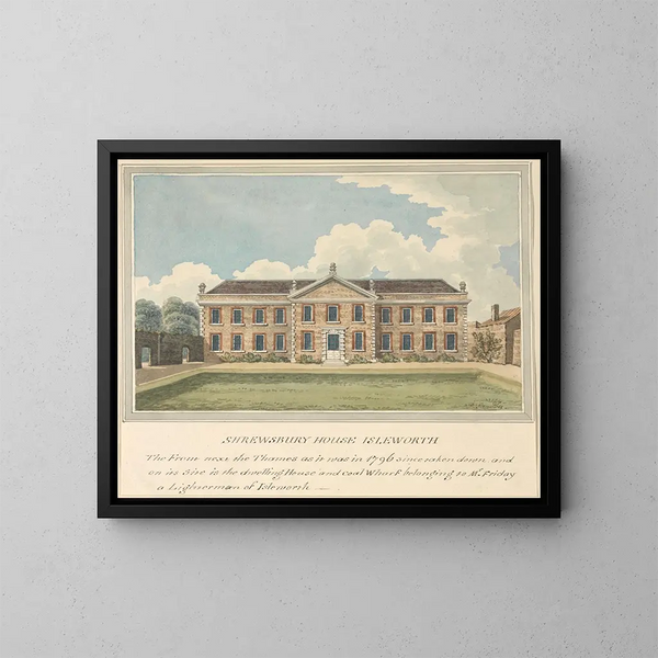 Maison de Shrewsbury, Isleworth, Middlesex - Charles Tomkins — indrammet kunstværk på væggen