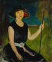 Le chapeau noir - Charles Webster Hawthorne — visning af kunstværket
