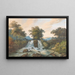 Vue sur la rivière de Kema Waterhaalplaats - Charles William Meredith van de Velde — indrammet kunstværk på væggen