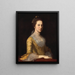 Margaret Strachan Mme Thomas Harwood - Charles Willson Peale — indrammet kunstværk på væggen