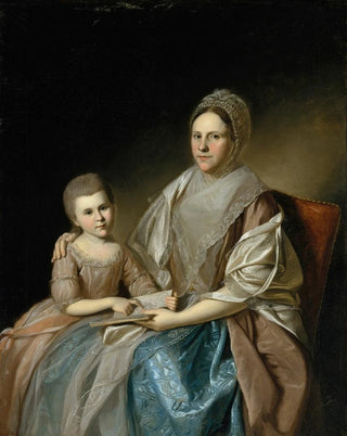 Charles Willson Peale - Mrs Samuel Mifflin and Her Granddaughter Rebecca Mifflin Francis.webp