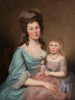 Peggy Sanderson Hughes og hendes datter - Charles Willson Peale — visning af kunstværket