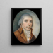 Portrait af en gentleman - Charles Willson Peale — indrammet kunstværk på væggen