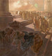 Chasser les marchands du temple - Gaetano Previati — visning af kunstværket