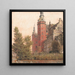 Château de Frederiksborg set fra nordvest - Christen Købke — indrammet kunstværk på væggen