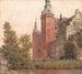Château de Frederiksborg set fra nordvest - Christen Købke — visning af kunstværket