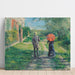 Reproduktion af maleriet Chemin Montant - Gustave Caillebotte